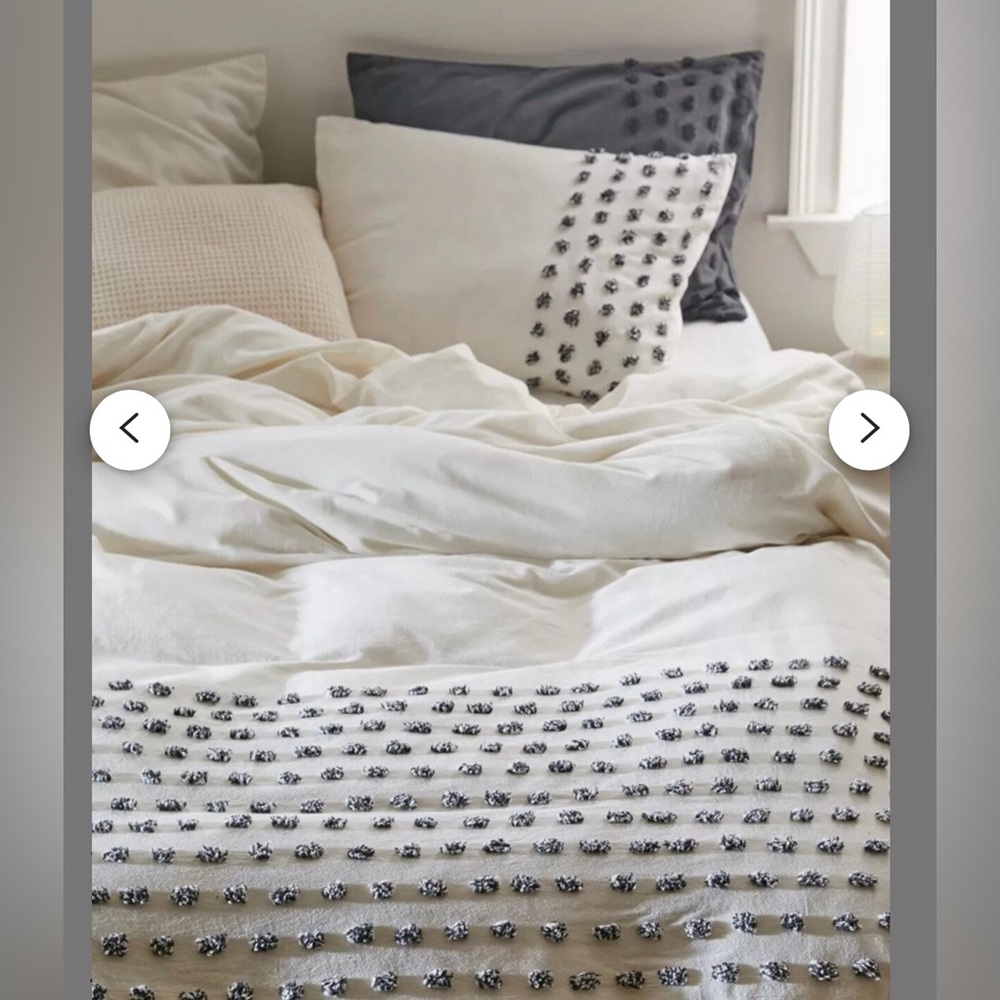 Urban Outfitters 100% Cotton Duvet Cover 4 Pc Set